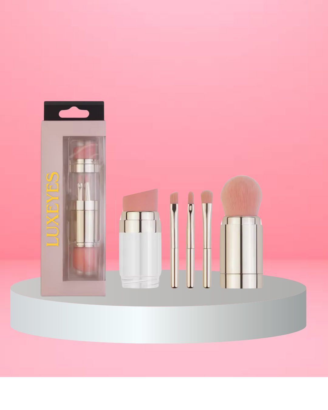 Kit Artistique : 5 pinceaux + palette avec miroir offert