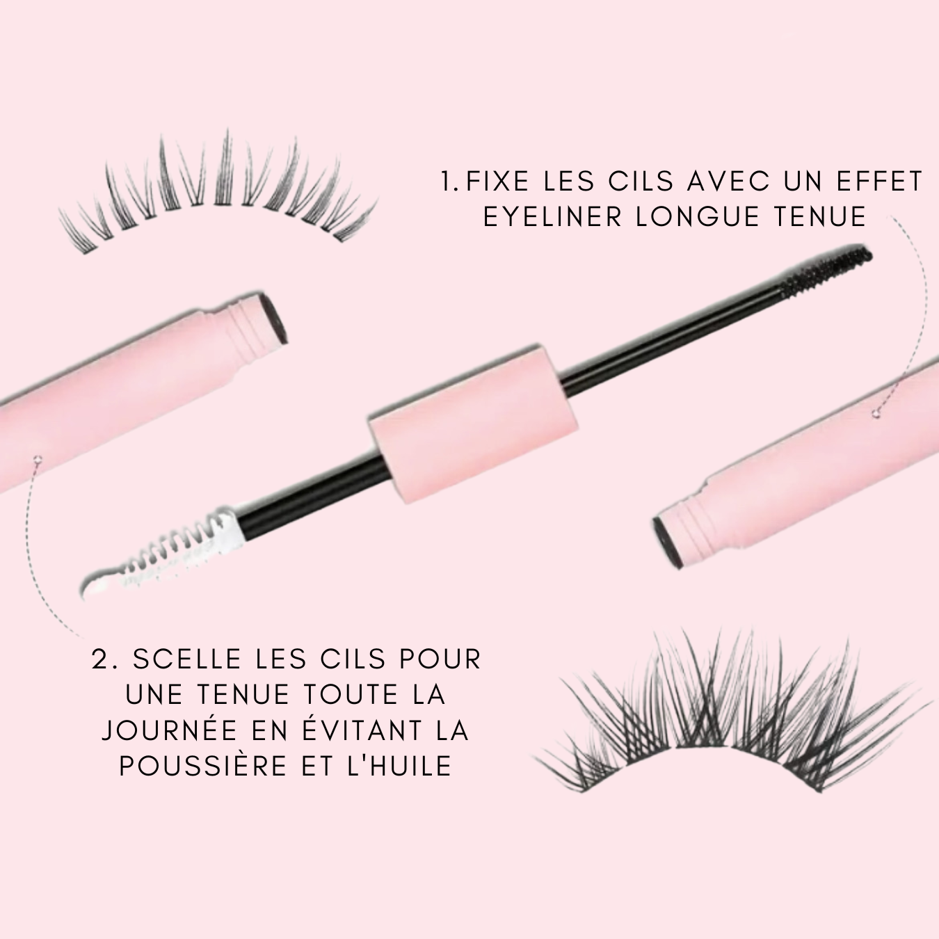 Colle Faux Cils 2 en 1®