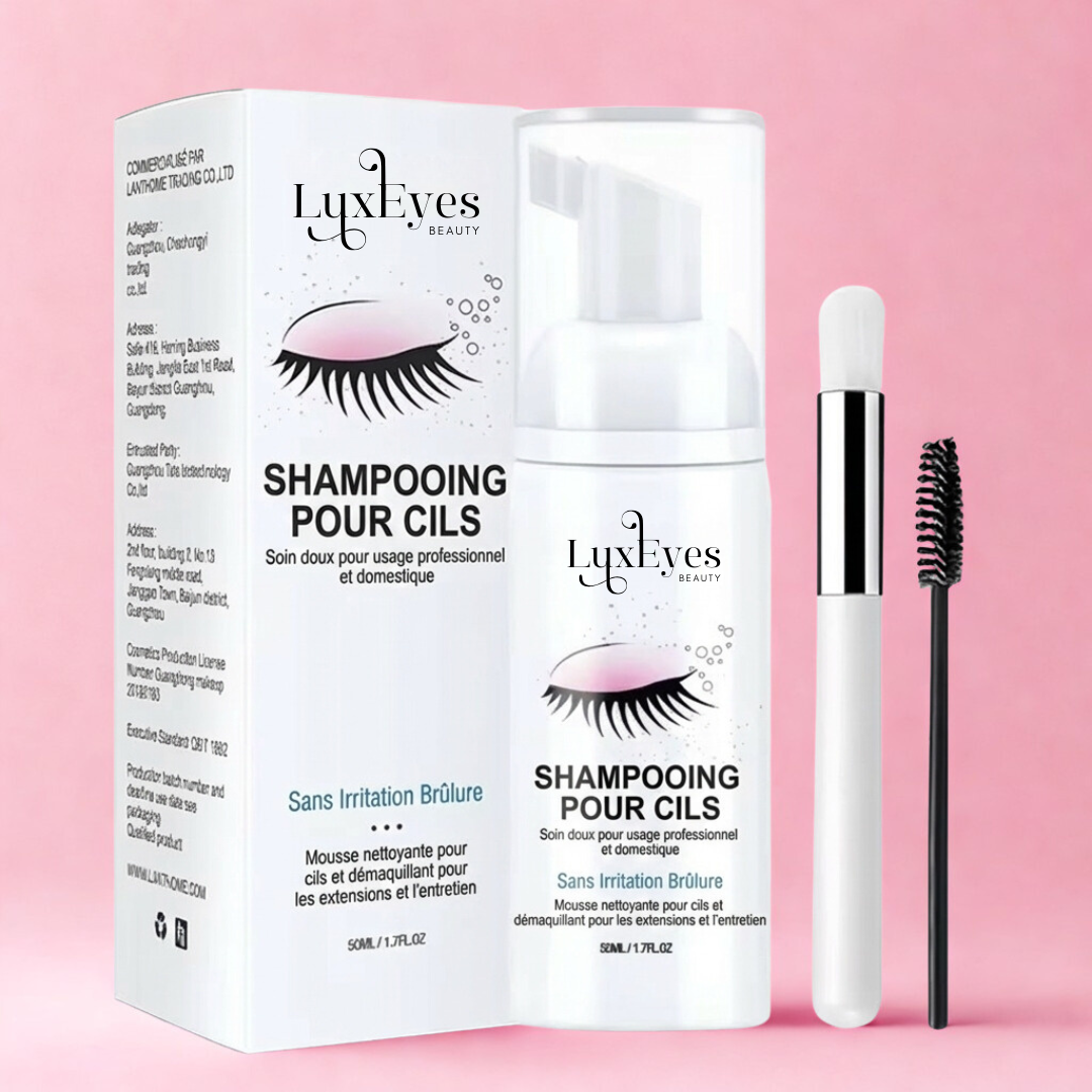 Mousse nettoyante extensions de cils