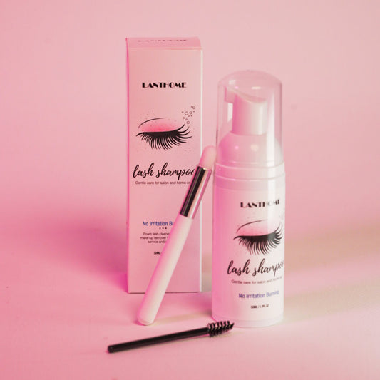 Mousse nettoyante extensions de cils