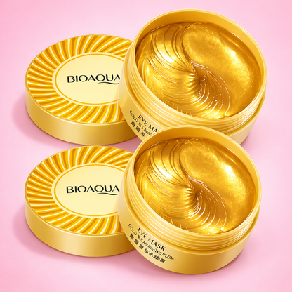 BIOAQUA Patchs Yeux Or à l'acide Hyaluronique – 60 Patchs Hydratants Anti-Cernes & Anti-Âge (Copie) (Copie)